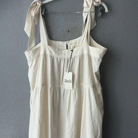 Maelu Cream Sleeveless Dress L - Picture 2 of 4